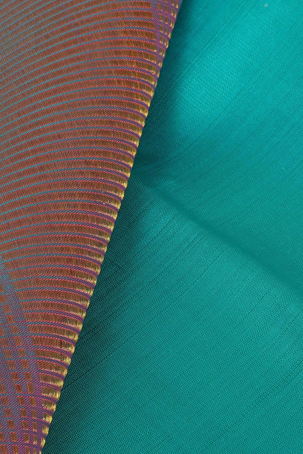 Image of Kanchi Silk Sea Green Traditional Dhoti With Kanduva (8 X 4)